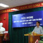 Đồng chí Trần Thanh Khê quán triệt Nghị quyết