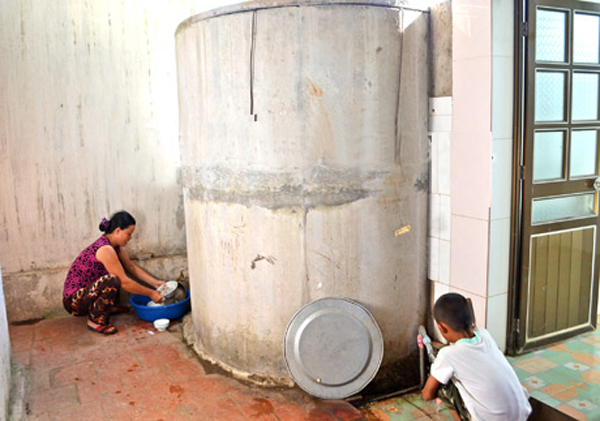 Công trình nước sạch của gia đình chị Hoàng Thị Lý ở xóm Yên Quang, Yên Sơn, Đô Lương (Nghệ An)