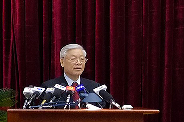 Tổng Bí thư Nguyễn Phú Trọng phát biểu khai mạc Hội nghị Trung ương 8, khóa XI