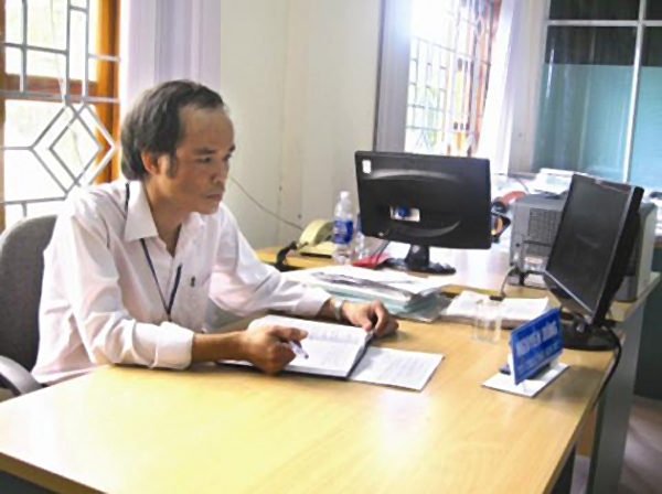 Anh Nguyễn Dũng - Tổ trưởng Tổ Kế hoạch tín dụng NHCSXH huyện Bắc Trà My