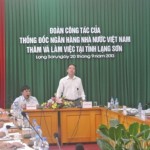 Thống đốc NHNN Nguyễn Văn Bình phát biểu tại buổi làm việc