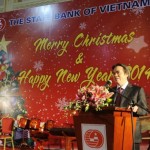 Thống đốc NHNN Nguyễn Văn Bình phát biểu tại buổi gặp mặt