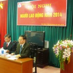 Đồng chí Đỗ Thị Huê- Phó Chủ tịch Công đoàn NHCSXH phát biểu chỉ đạo Hội nghị