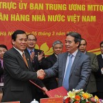 Ký kết Chương trình phối hợp công tác giữa Ban thường trực Ủy ban Trung ương Mặt trận Tổ quốc Việt Nam và NHNN