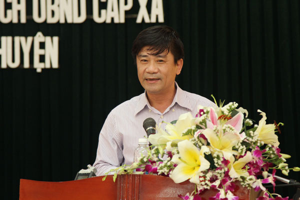 Ông Trần Xuân Châu phát biểu