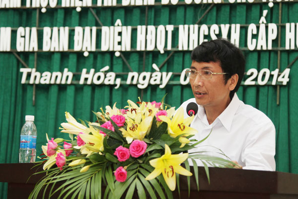 Ông Trần Ân Sinh tham luận tại Hội nghị