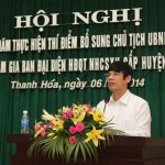Phó Chủ tịch UBND tỉnh Thanh Hóa, Nguyễn Đình Xứng phát biểu kết luận Hội nghị