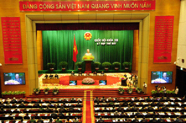 Quốc hội thảo luận tại Hội trường