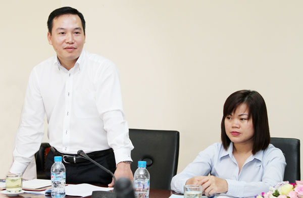 Đồng chí Hồ Xuân Trường - Bí thư Đoàn khối Doanh nghiệp Trung ương phát biểu chỉ đạo