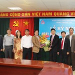 Ban lãnh đạo NHCSXH chúc mừng Trung tâm Đào tạo nhân ngày Nhà giáo Việt Nam