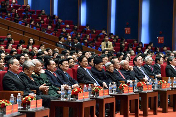 Lãnh đạo Đảng, Nhà nước và các đại biểu dự Lễ kỷ niệm 85 năm thành lập Đảng