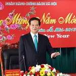 Thủ tướng Nguyễn Tấn Dũng tại buổi làm việc với NHCSXH