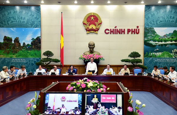 Thủ tướng Nguyễn Tấn Dũng chủ trì Hội nghị Ảnh: TTXVN
