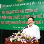 Bí thư Đảng ủy NHCSXH TW, Ủy viên HĐQT - Tổng Giám đốc Dương Quyết Thắng phát triển chỉ đạo Hội nghị