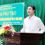 Phó Tổng Giám đốc Nguyễn Đức Hải phát biểu khai giảng khóa đào tạo