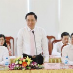 Tổng Giám đốc Dương Quyết Thắng phát biểu tại buổi tiếp