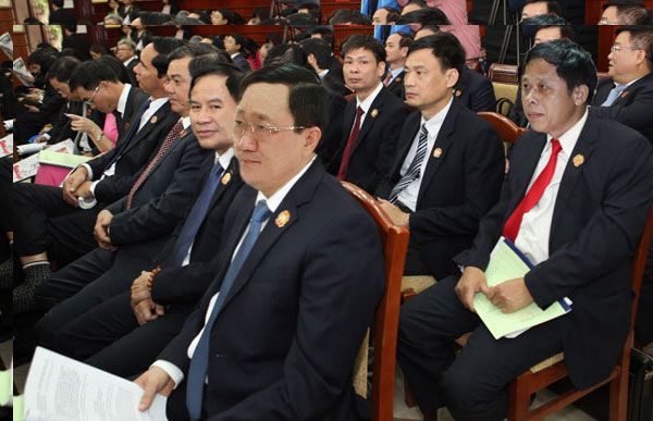 Các đại biểu thuộc Đảng bộ NHCSXH TW tham dự Đại hội