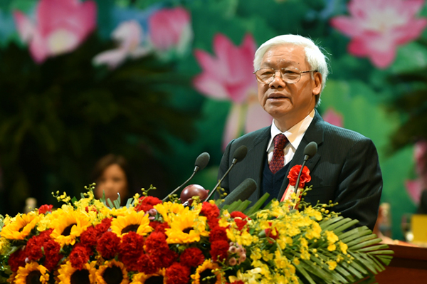 Tổng Bí thư Nguyễn Phú Trọng phát biểu chỉ đạo Đại hội
