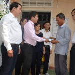 Công đoàn cơ sở NHCSXH tỉnh Quảng Ngãi chia sẻ với những gia đình con em bị thiệt mạng do đuối nước