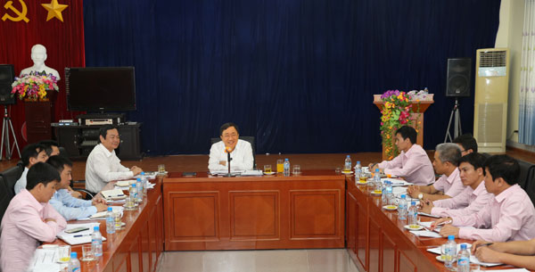 Tổng Giám đốc làm việc tại NHCSXH tỉnh Điện Biên