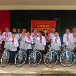 Những chiếc xe đạp đã được NHCSXH TP Hà Nội trao cho các em học sinh nghèo hiếu học