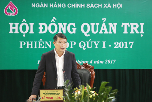 Thống đốc NHNN kiêm Chủ tịch HĐQT NHCSXH Lê Minh Hưng chủ trì phiên họp