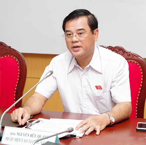 Ông Nguyễn Hữu Quang- Phó Chủ nhiệm Ủy ban Tài chính và Ngân sách của Quốc hội