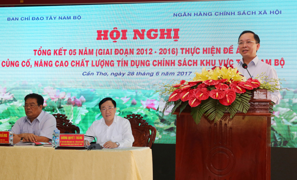 Phó Thống đốc NHNN Đào Minh Tú phát biểu tại Hội nghị