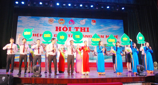 Phần thi giới thiệu của đội thi tỉnh Quảng Ngãi
