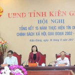Phó Chủ tịch UBND tỉnh Kiên Giang Lê Thị Minh Phụng kết luận Hội nghị