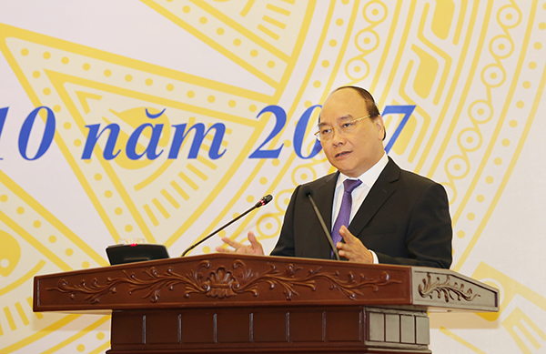 Thủ tướng Chính phủ Nguyễn Xuân Phúc phát biểu chỉ đạo tại Hội nghị