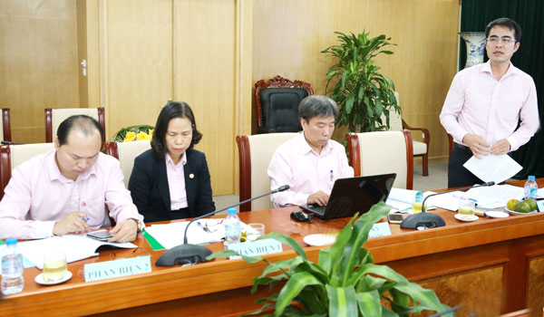 Phó Tổng Giám đốc Nguyễn Đức Hải phát biểu tại buổi nghiệm thu