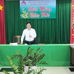 Tổng Giám đốc Dương Quyết Thắng phát biểu tại buổi làm việc với tập thể Lãnh đạo chi nhánh tỉnh Sóc Trăng