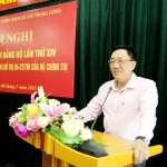Đồng chí Dương Quyết Thắng - Bí thư Đảng ủy NHCSXH TW phát biểu kết luận Hội nghị