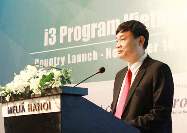 Phó Tổng Giám đốc Bùi Quang Vinh phát biểu khai mạc tại Lễ phát động Chương trình i3
