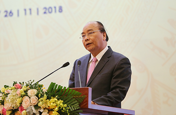 Thủ tướng Chính phủ Nguyễn Xuân Phúc phát biểu
