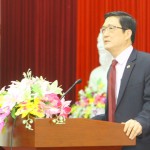Chủ tịch Công đoàn NHCSXH Đoàn Văn Khải quán triệt một số nội dung tại Hội nghị tập huấn