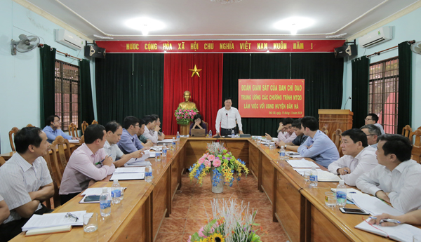 Tổng Giám đốc Dương Quyết Thắng làm việc với với Huyện ủy, HĐND, UBND, các ban, ngành, tổ chức chính trị - xã hội của huyện Đắk Hà