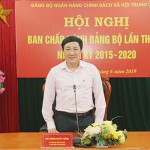 Đồng chí Dương Quyết Thắng - Bí thư Đảng ủy NHCSXH TW phát biểu kết luận