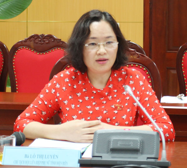 ĐBQH, Chủ tịch Hội LHPN tỉnh Điện Biên Lò Thị Luyến