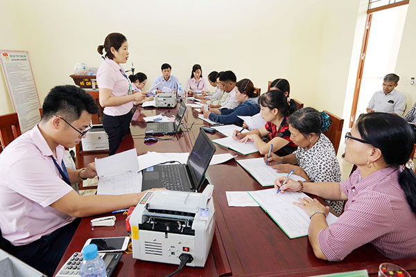 Hoạt động của NHCSXH tỉnh Bắc Giang tại Điểm giao dịch xã