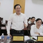 Tổng Giám đốc NHCSXH Dương Quyết Thắng phát biểu tại buổi làm việc với Thường trực Tỉnh ủy, UBND tỉnh Tây Ninh