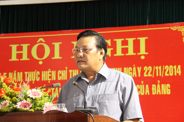Phó Bí thư Thường trực Tỉnh uỷ Lê Kim Toàn phát biểu chỉ đạo kết luận Hội nghị