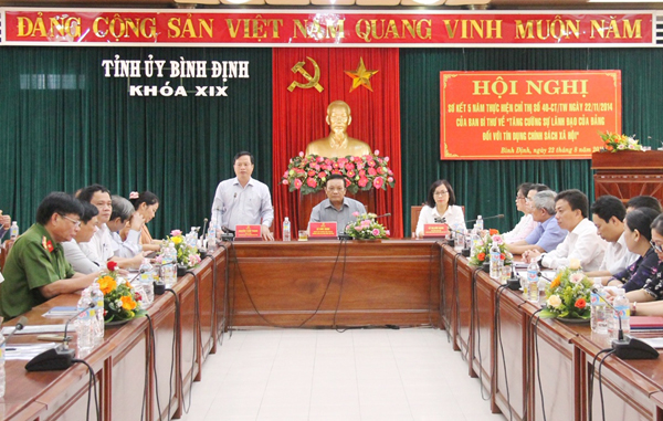 Hội nghị sơ kết 05 năm thực hiện Chỉ thị số 40 của tỉnh Bình Định diễn ra vào sáng 22/8/2019