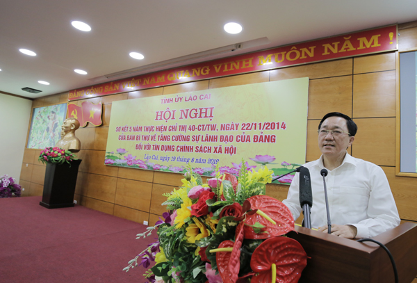 Tổng Giám đốc Dương Quyết Thắng cho biết, NHCSXH sẽ tiếp tục quan tâm, chú trọng phân bổ sung nguồn lực để thực hiện tốt chính sách tín dụng ưu đãi tại địa bàn tỉnh Lào Cai