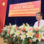 Đồng chí Bùi Văn Cường, Uỷ viên BCH Trung ương Đảng - Bí thư Tỉnh ủy Đắk Lắk phát biểu kết luận tại Hội nghị