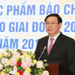 Phó Thủ tướng Chính phủ Vương Đình Huệ phát biểu tại buổi lễ