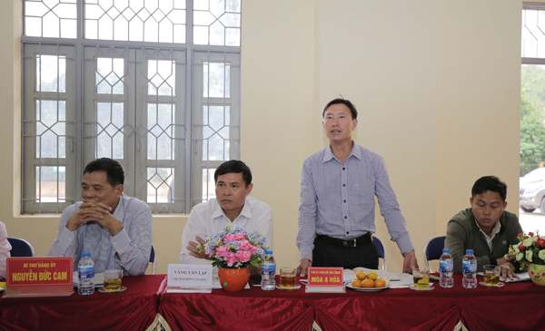 Chủ tịch UBND xã Si Pa Phìn, huyện Nậm Pồ, Mùa A Hòa chia sẻ kinh nghiệm về quản lý nguồn vốn vay