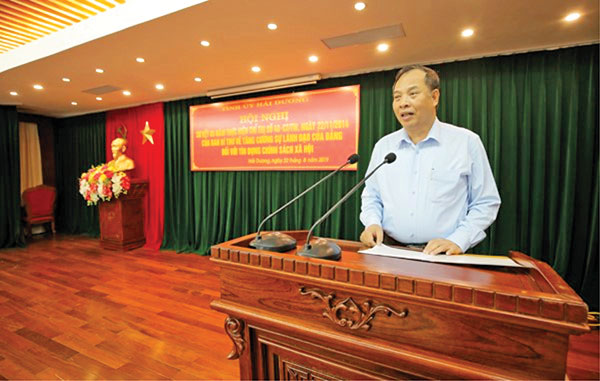 Bí thư Tỉnh ủy Hải Dương Nguyễn Mạnh Hiển cho biết Chỉ thị số 40 là quyết sách đúng đắn, hợp lòng dân