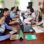 Hoạt động của NHCSXH tại các Điểm giao dịch xã trong cả nước
(Hình ảnh thực hiện trước ngày 01/4/2020)
Ảnh: Trần Việt